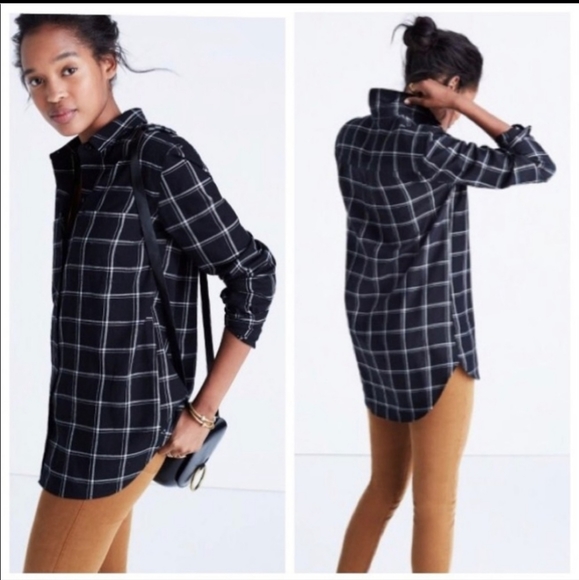 Madewell Tops - MADEWELL Ex-Boyfriend Plaid Shirt